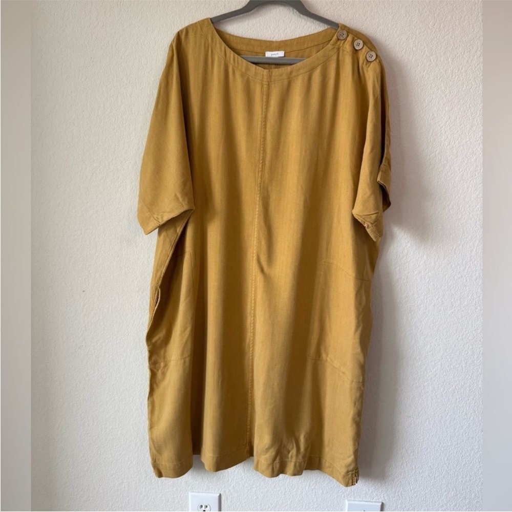 J. Jill Mustard Cocoon Dress